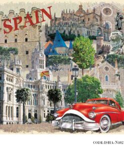 پوستر فانتزی کاغذی دیواری مدل SPAIN