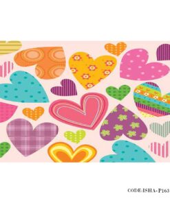 پوستر دیواری فانتزی کاغذی مدل قلب