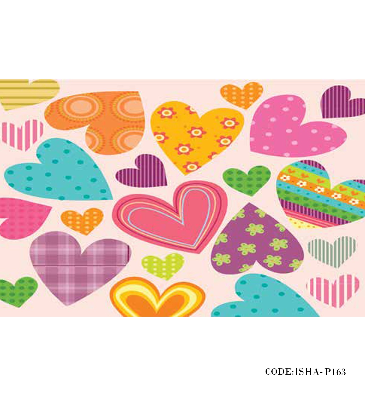 پوستر دیواری فانتزی کاغذی مدل قلب