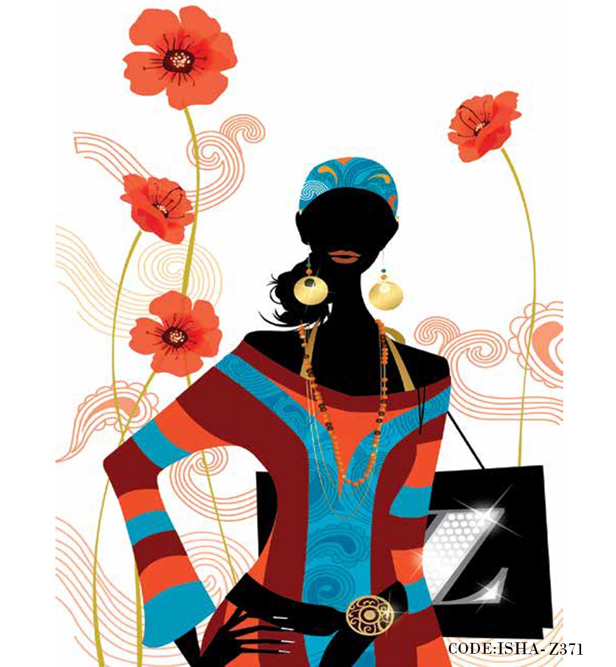 پوستر دیواری کاغذی فانتزی مدل مانکن