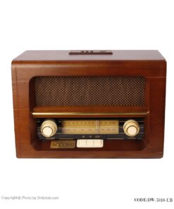 رادیو فلش خور طرح قدیمی مدل برنارد قهوه ای