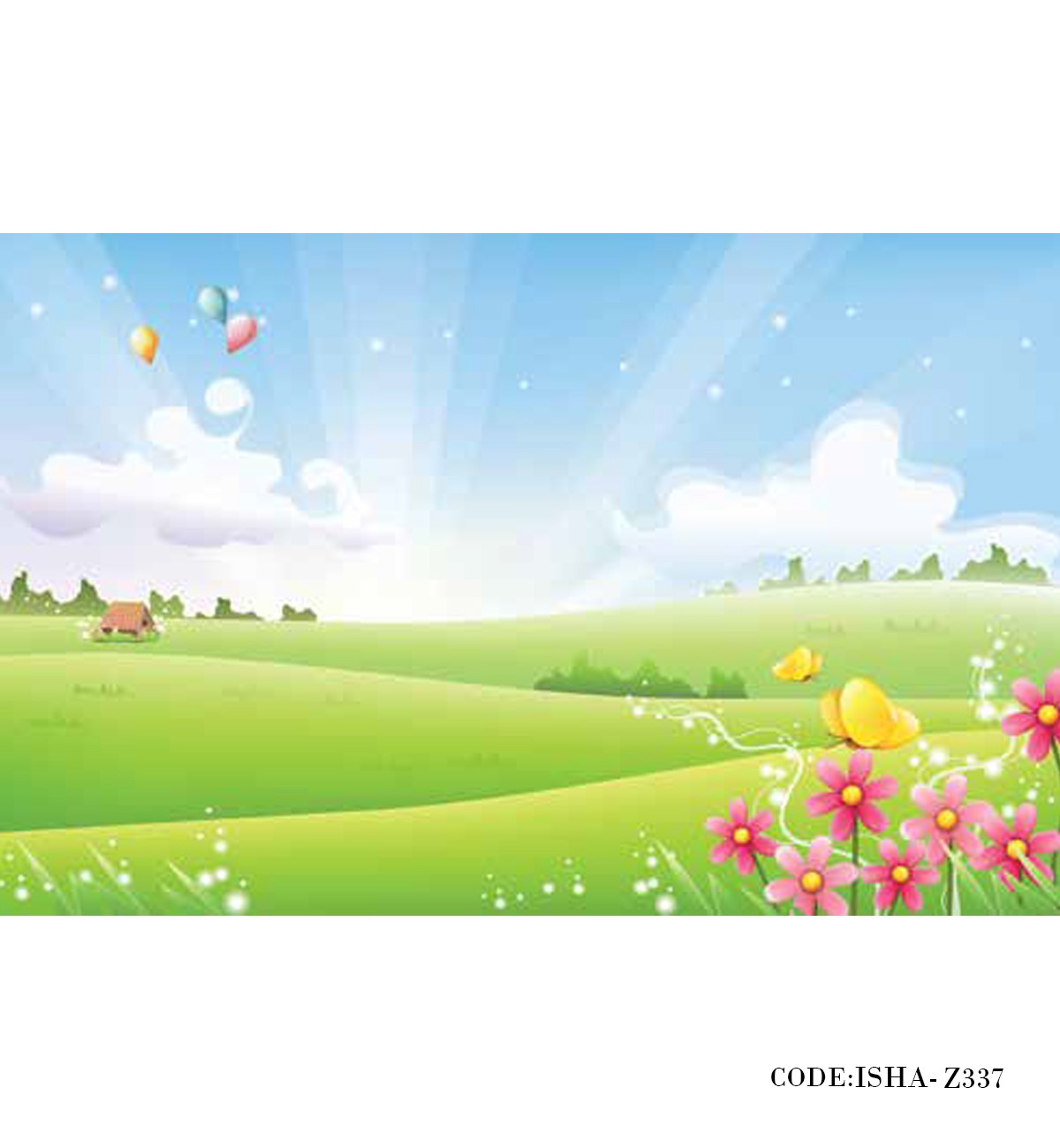 پوستر دیواری پارچه ای کودک مدل طلوع