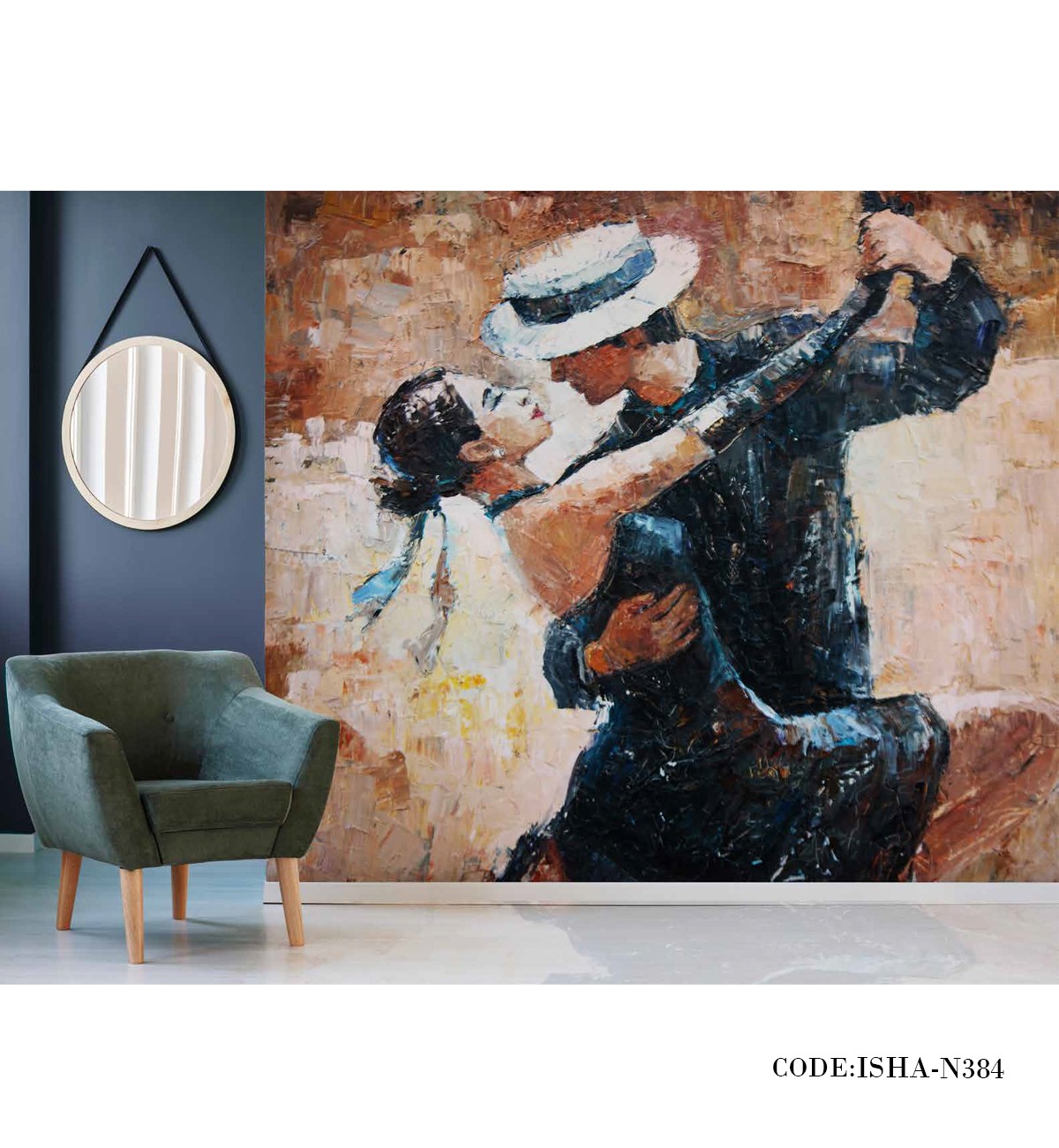 پوستر دیواری نقاشی پارچه ای مدل آغوش