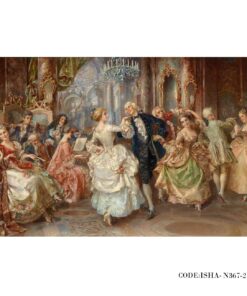 پوستر دیواری کلاسیک پارچه ای مدل رقص در کاخ