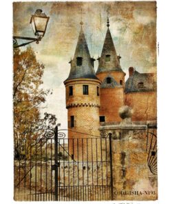 پوستر دیواری فانتزی پارچه ای مدل قلعه