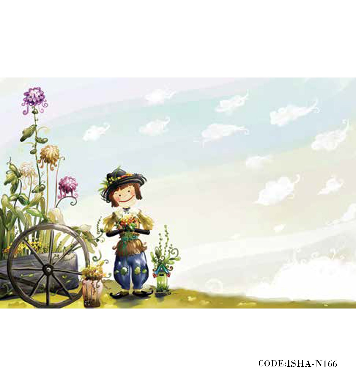 پوستر پارچه ای دیواری فانتزی مدل مترسک