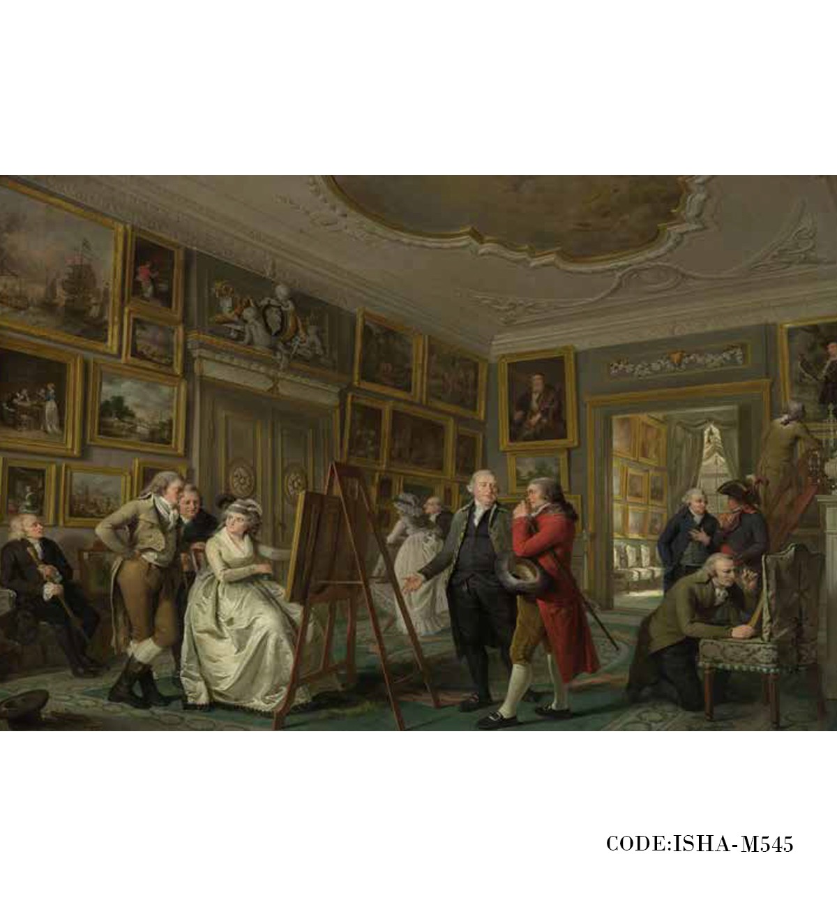 پوستر دیواری پارچه ای مدل نمایشگاه نقاشی