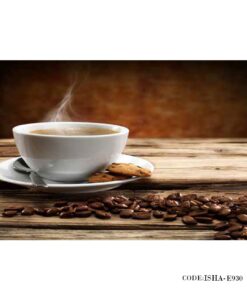 پوستر کافی شاپی پارچه ای دیواری مدل قهوه عصرانه