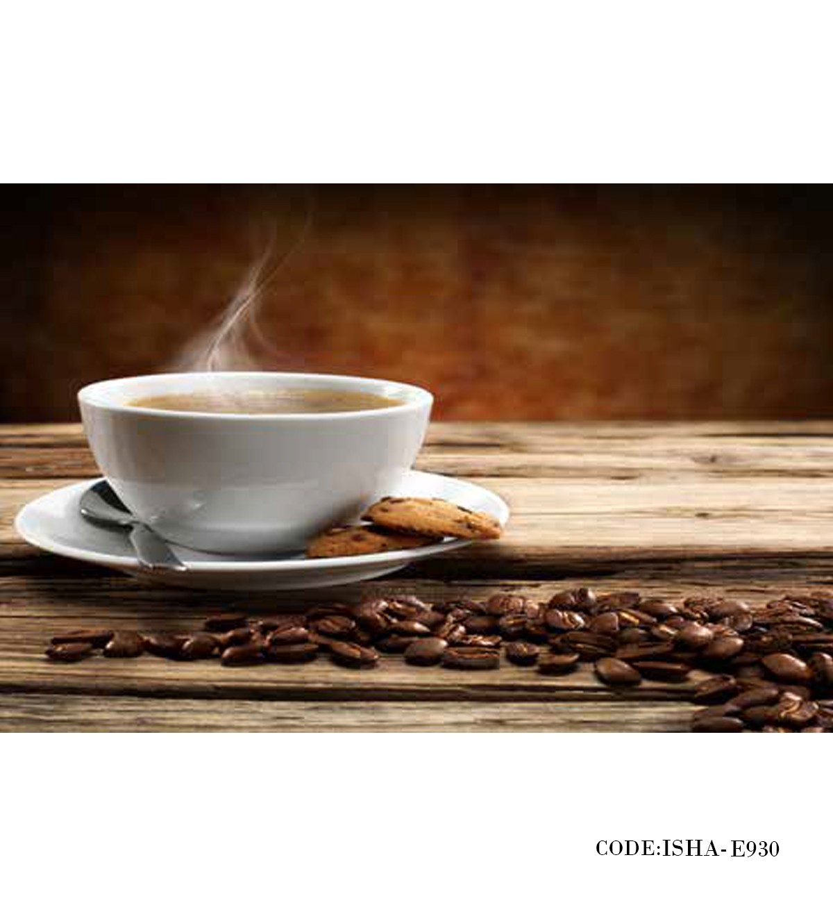 پوستر کافی شاپی پارچه ای دیواری مدل قهوه عصرانه