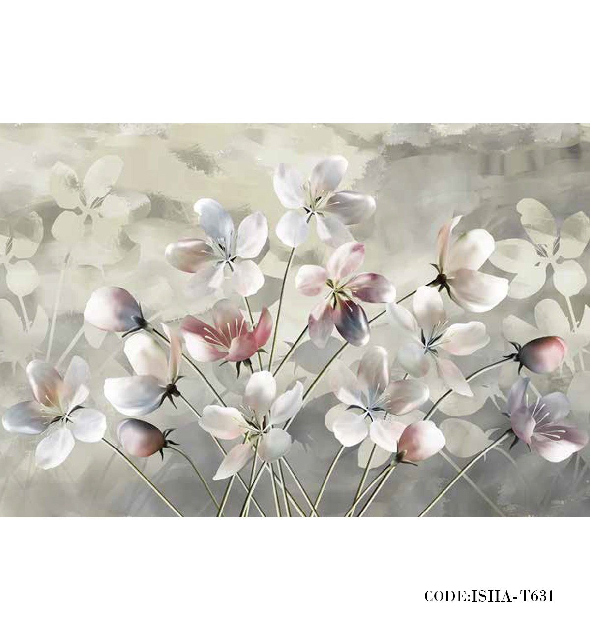 پوستر پارچه ای دیواری مدل شکوفه های گیلاس