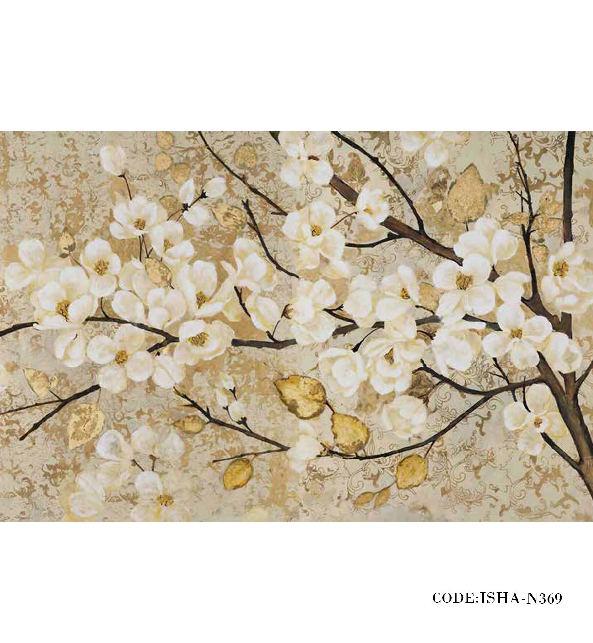 پوستر گل پارچه ای دیواری طرح شکوفه