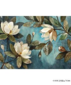 پوستر پارچه ای دیواری گل طرح برکه