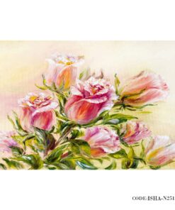 پوستر دیواری گل پارچه ای طرح نقاشی