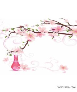 پوستر گل پارچه ای دیواری طرح شکوفه