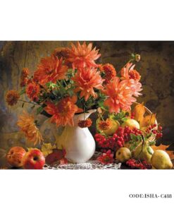 پوستر پارچه ای دیواری گل طرح سیب