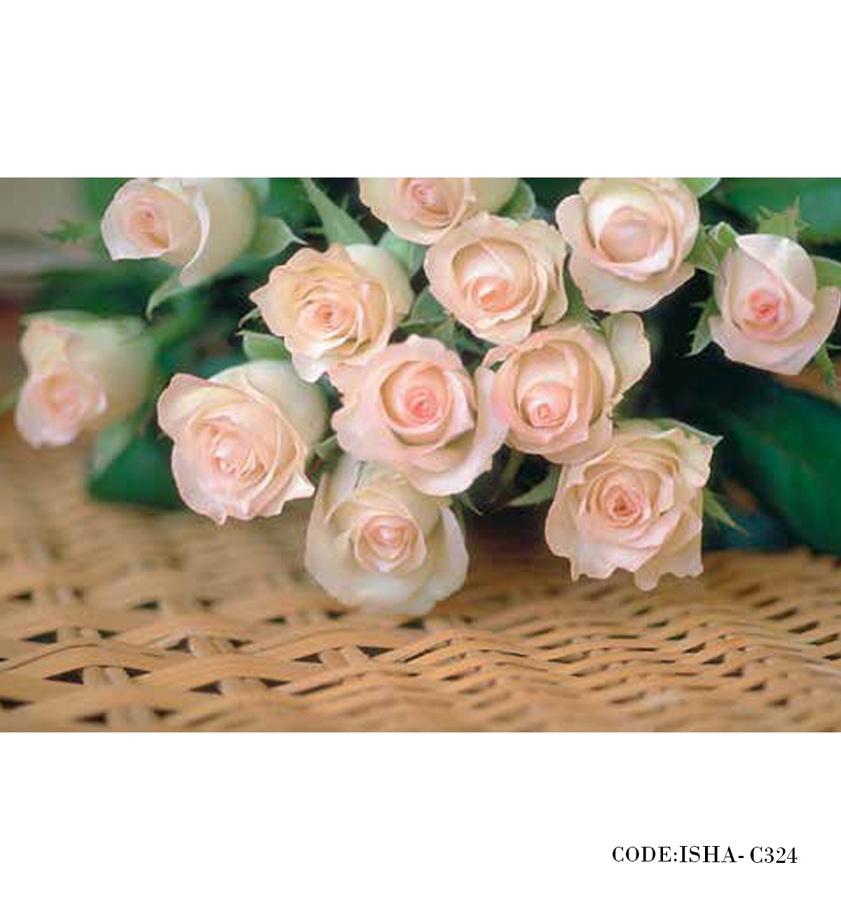 پوستر گل پارچه ای طرح رز