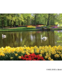 پوستر پارچه ای مناظر طرح قو