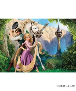 پوستر پارچه ای دخترانه مدل راپونزل