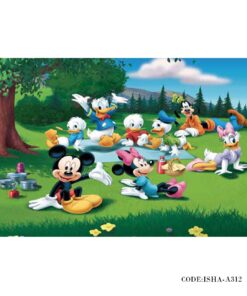 پوستر پارچه ای اتاق کودک مدل میکی موس