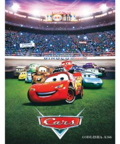 پوستر پارچه ای اتاق کودک مدل CARS2