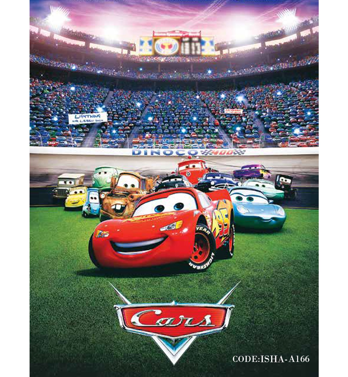 پوستر پارچه ای اتاق کودک مدل CARS2