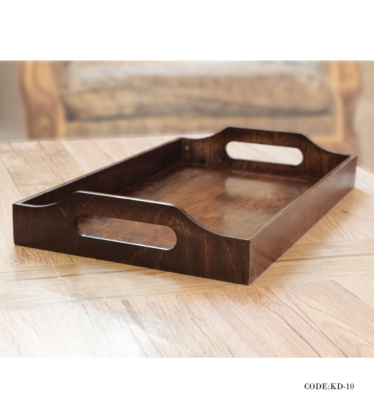 سینی چوبی سه عددی مدل بنفشه