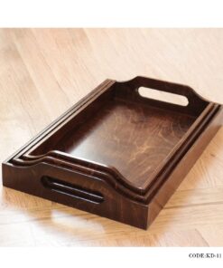 سینی چوبی سه عددی مدل بنفشه