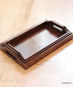 سینی چوبی سه عددی مدل بنفشه