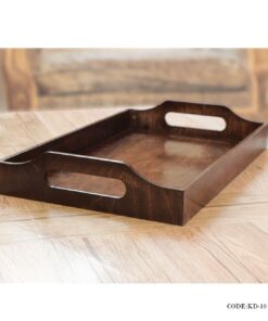 سینی چوبی تک مدل بنفشه