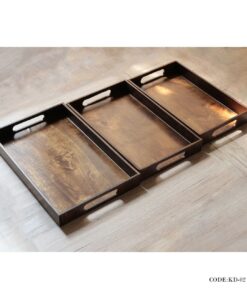 سینی چوبی سه عددی مدل مینا