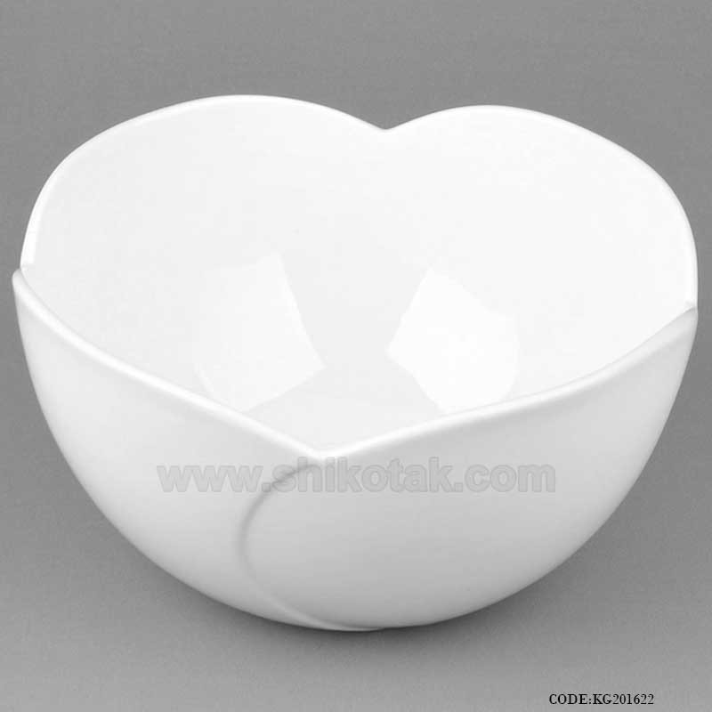 سالاد خوری سرامیکی طرح غنچه