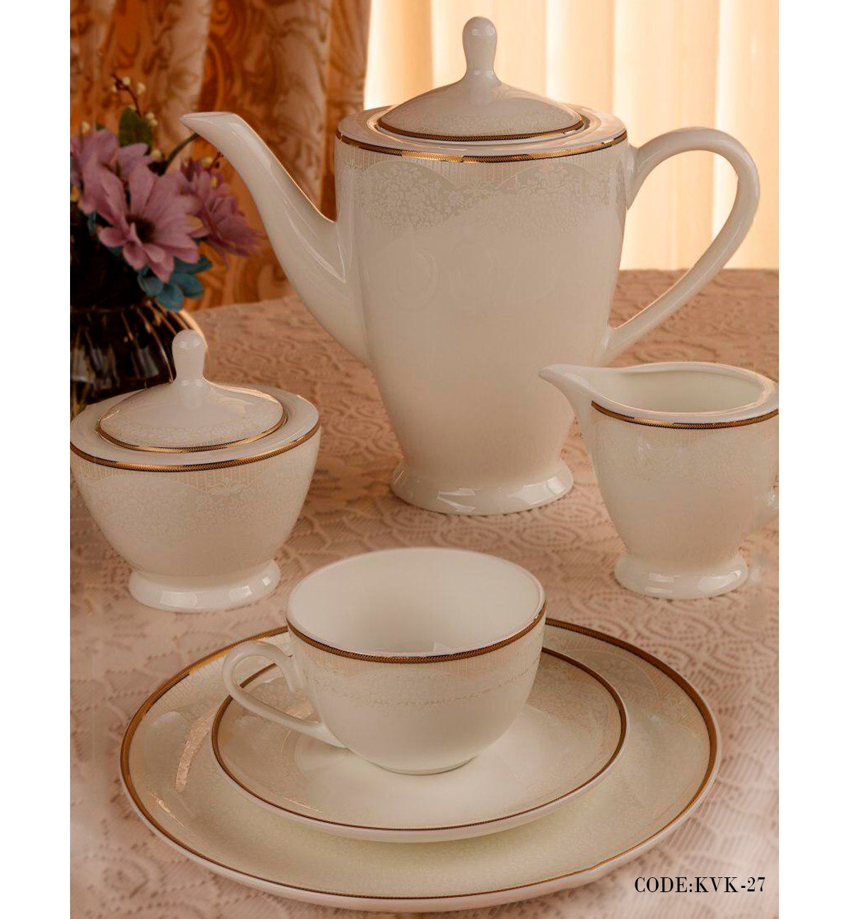 سرویس غذاخوری چینی 142پارچه 18 نفره مدل راش