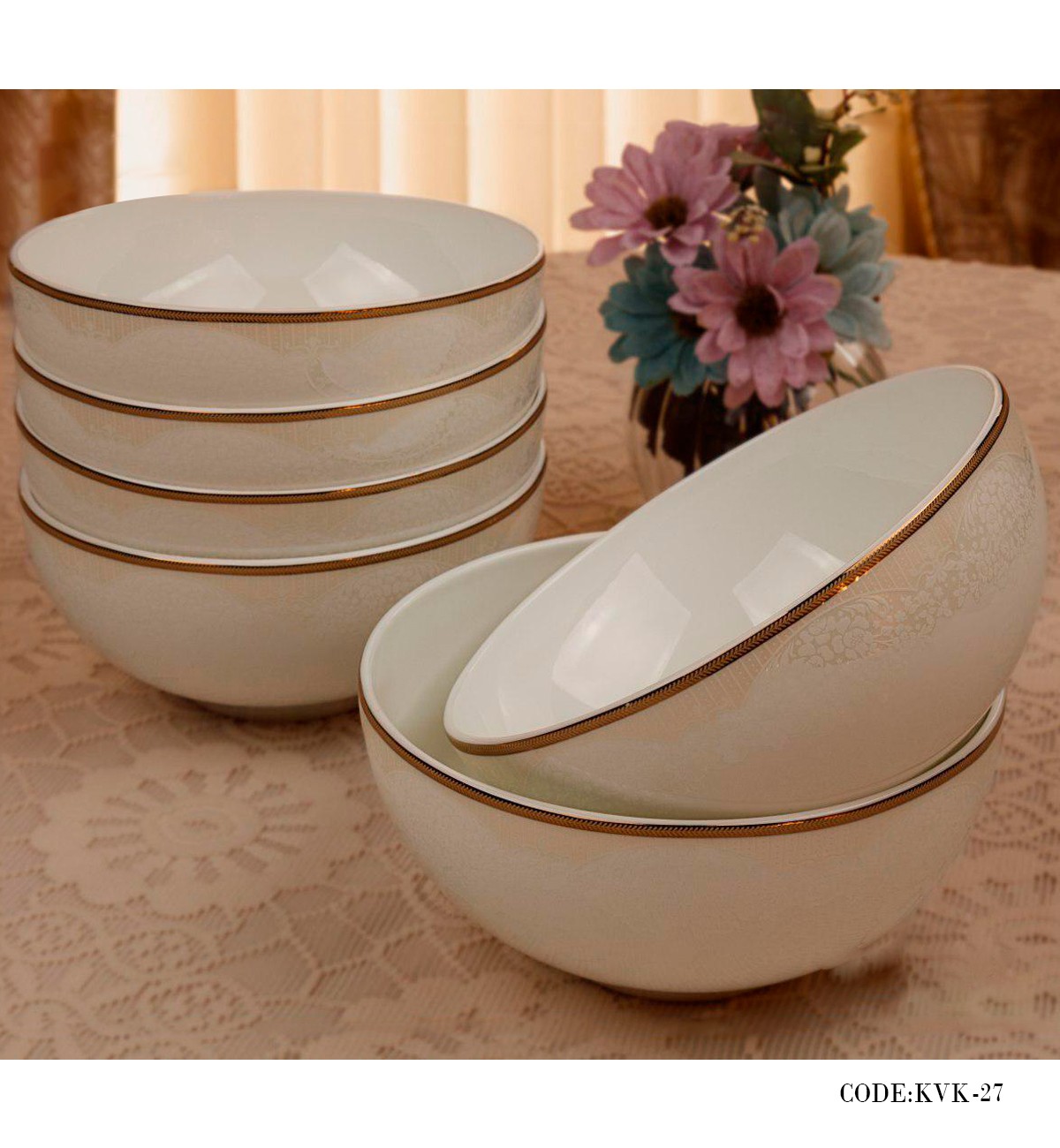 سرویس غذاخوری چینی 142پارچه 18 نفره مدل راش