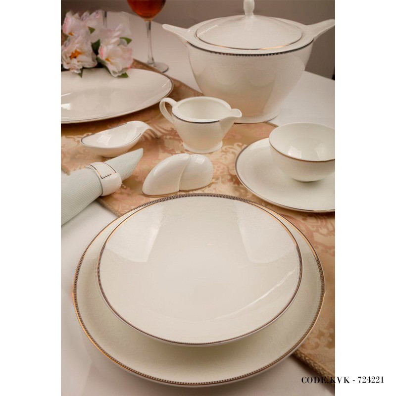 سرویس غذاخوری 157پارچه چینی 24 نفره مدل سپیدار