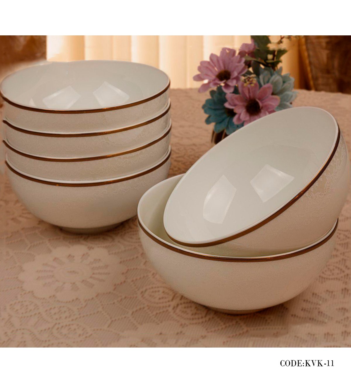 سرویس غذاخوری چینی 157پارچه 24 نفره مدل کاج