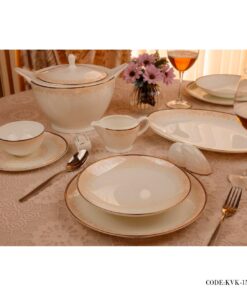 سرویس چینی غذاخوری 24 نفره 157 پارچه مدل بید