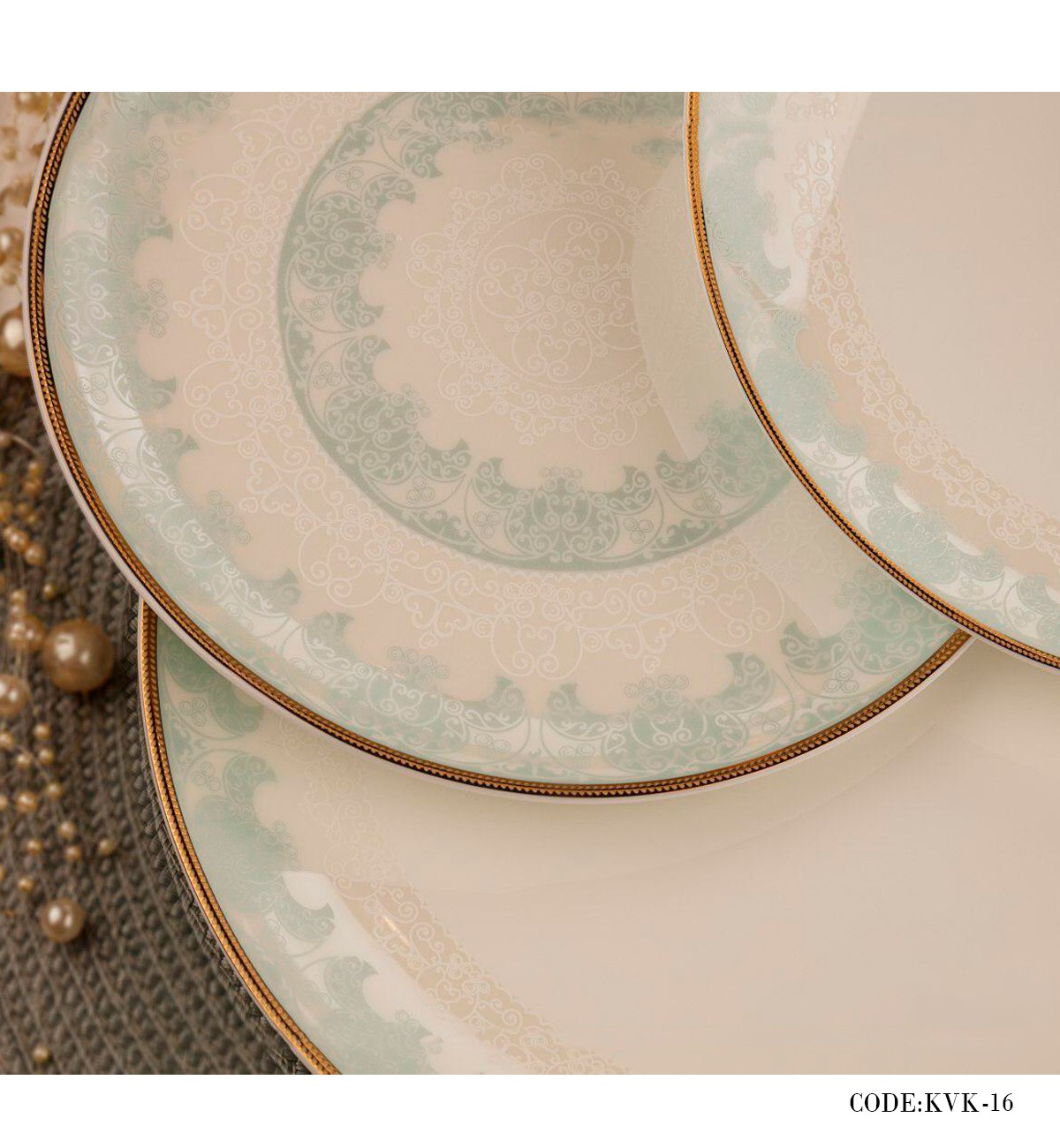 سرویس غذاخوری چینی 24 نفره 157 پارچه مدل نخل