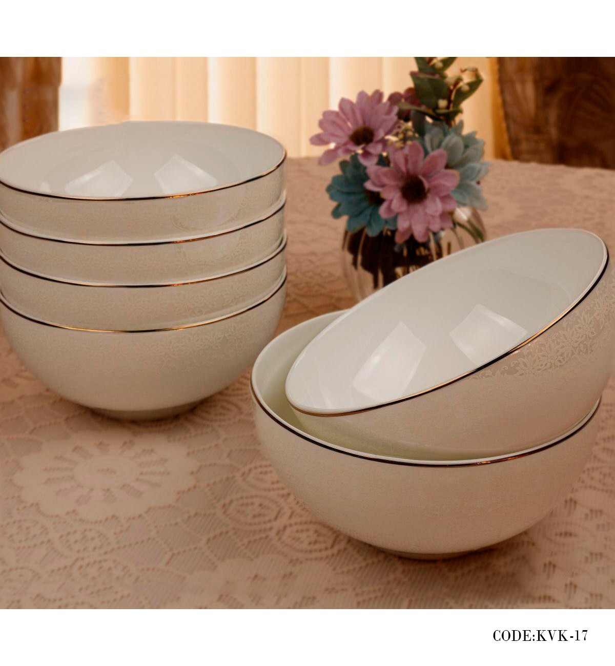 سرویس غذاخوری چینی 157 پارچه 24 نفره مدل نارون