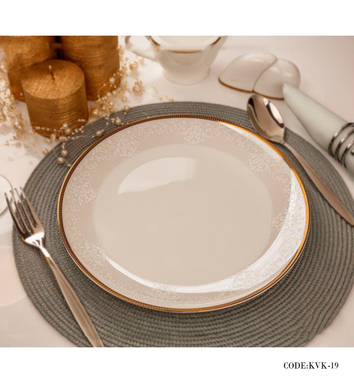 سرویس چینی غذاخوری 157 پارچه 24 نفره مدل توسکا