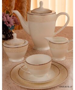 سرویس غذاخوری چینی 18 نفره مدل بلوط