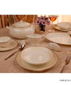 سرویس غذاخوری چینی 18 نفره مدل بلوط