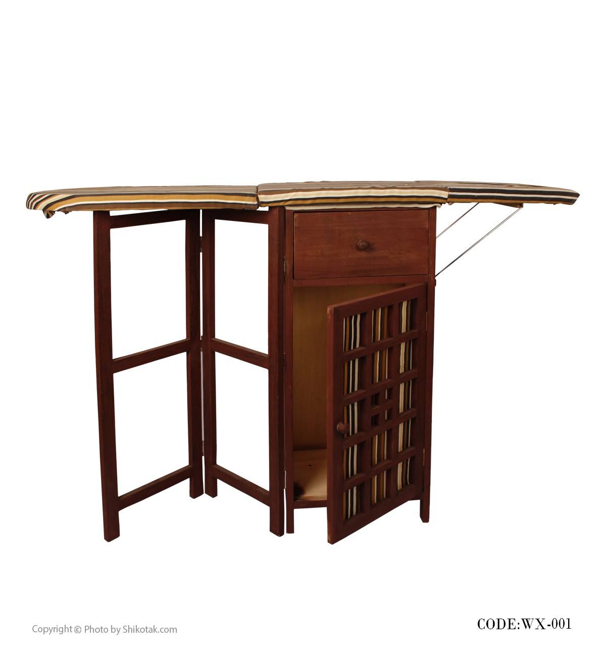 میز اتو تک کشو کمددار مدل رویا