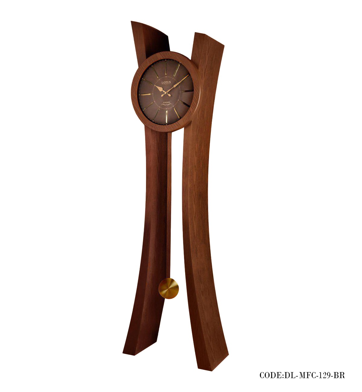 ساعت ایستاده چوبی مدل MFC رنگ قهوه ای