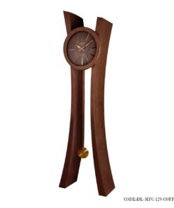 ساعت ایستاده چوبی مدل MFC رنگ فندقی