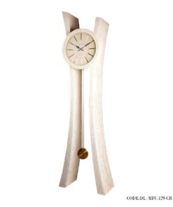ساعت مبله چوبی مدل MFC رنگ کرم