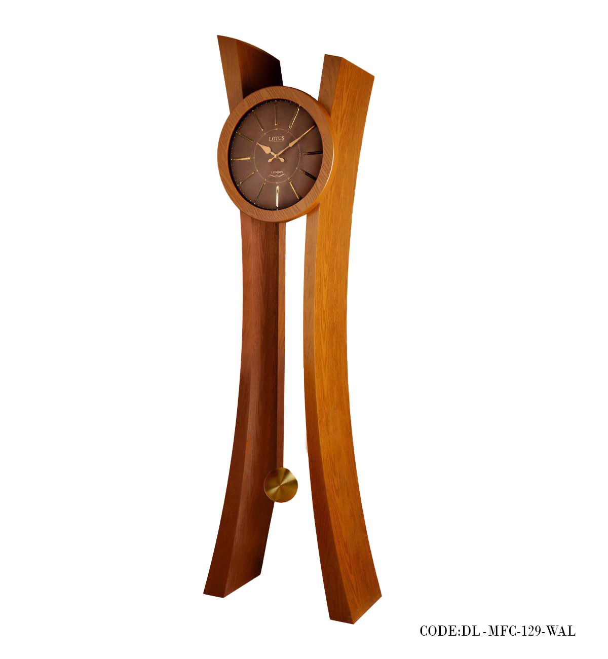ساعت ایستاده چوبی مدل MFC رنگ قهوه ای روشن