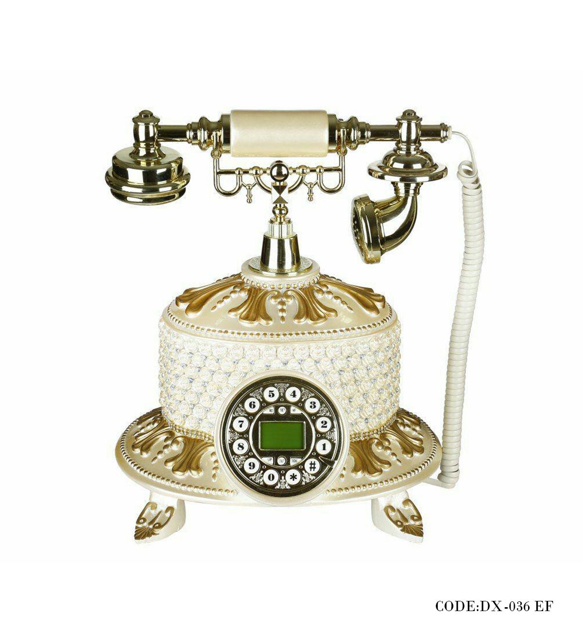 تلفن رومیزی سفید بلند مدل 036EF