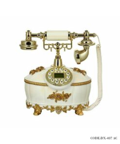تلفن رومیزی گل طلایی مدل 037AC
