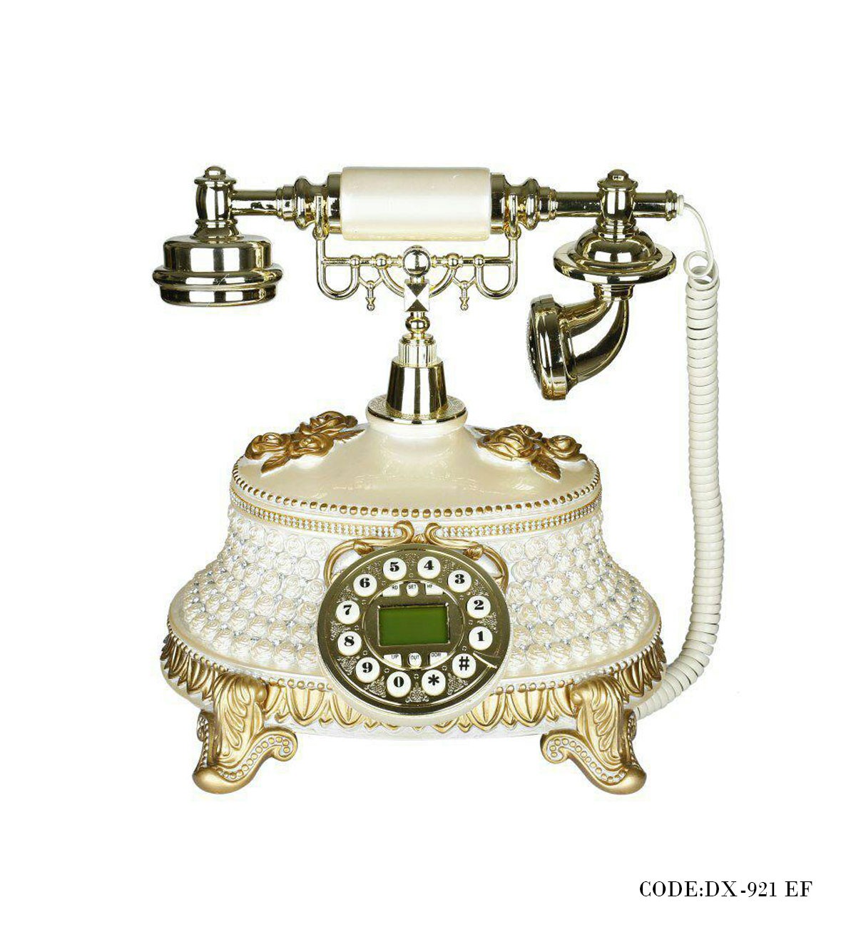 تلفن کلاسیک رومیزی سفید مدل 921EF