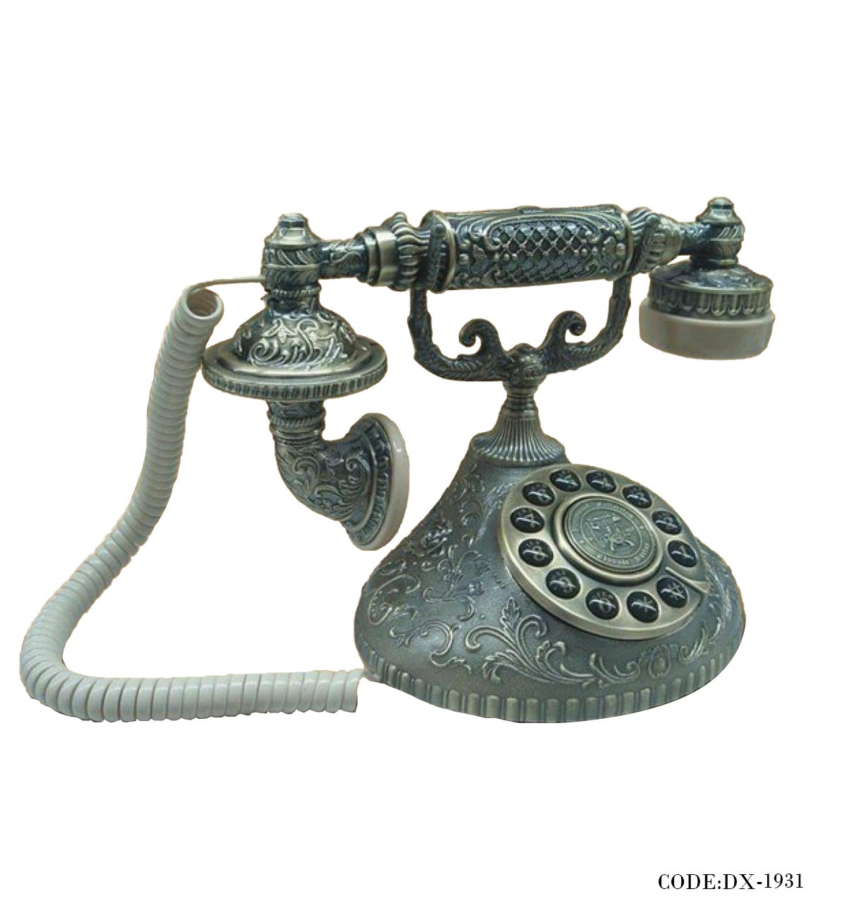 تلفن سلطنتی رومیزی چرخشی طوسی مدل 1931